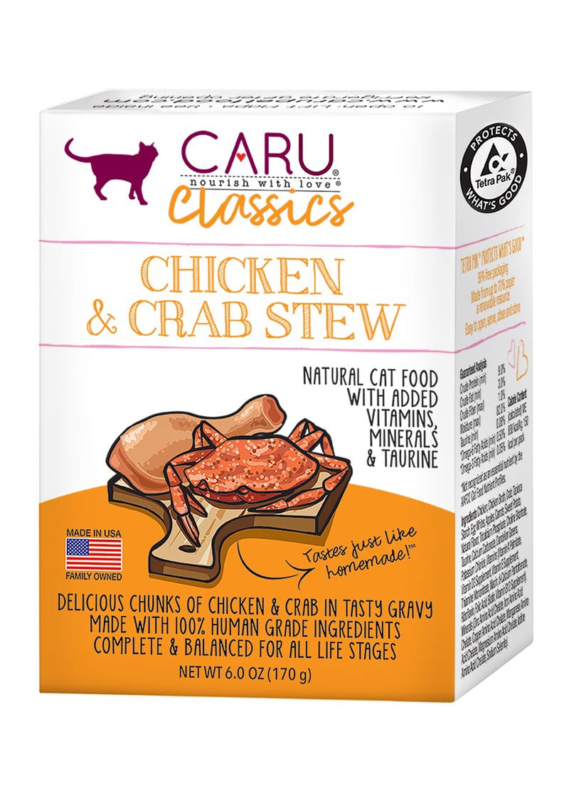 CARU- Natural Chicken & Crab Stew for Cats